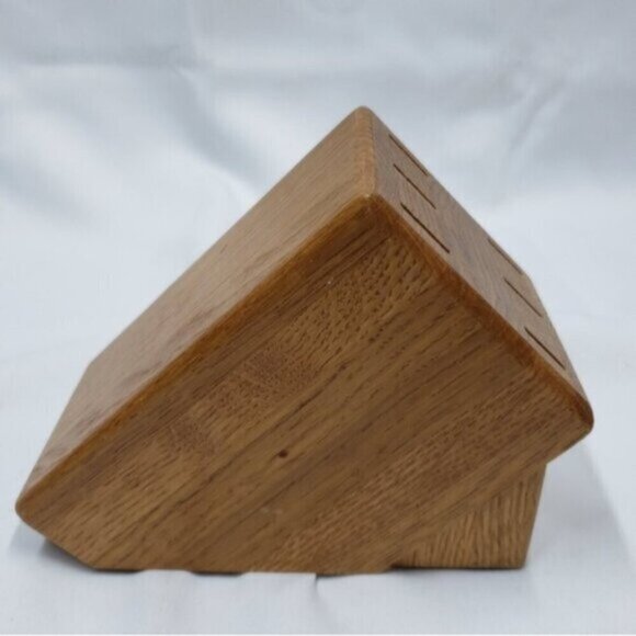 Cutco Hardwood 6 Slot Table Knife Block - Picture 3 of 9